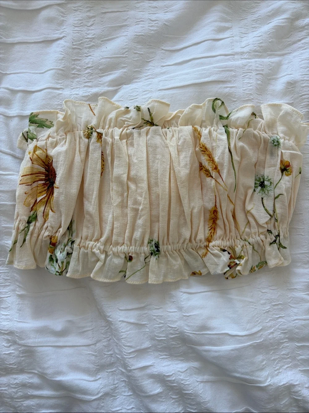 BNWT H&M wildflower sunflower floral print midi skirt and top 2 piece set - Picture 7 of 8
